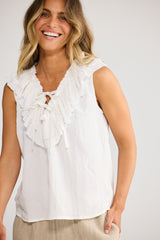 ELBA FRILL TOP