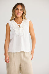 ELBA FRILL TOP