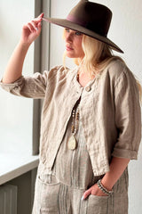 HAYES LINEN BOLERO