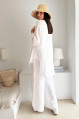 EASY DAYS LINEN SHIRT WHITE -  BOHEMIANA