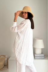EASY DAYS LINEN SHIRT WHITE -  BOHEMIANA
