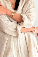 EASY DAYS LINEN SHIRT SAND -  BOHEMIANA
