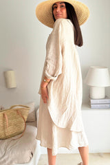 EASY DAYS LINEN SHIRT SAND -  BOHEMIANA