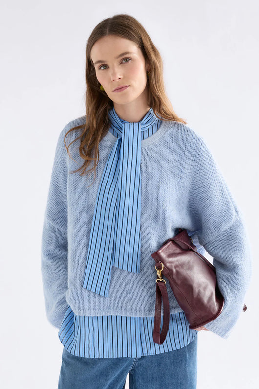 ELK THE LABEL AGNA SWEATER POWDER BLUE