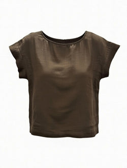 530 CARMEL'S CAP SLEEVE CLASSIC  LINEN  TOP