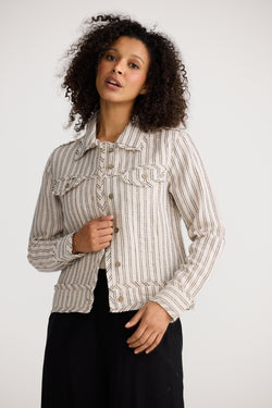 MONZA JACKET NATURAL STITCH