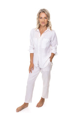 CARMELS LINEN SHIRT WHITE