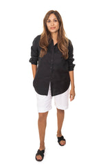 CARMEL'S LINEN SHIRT BLACK